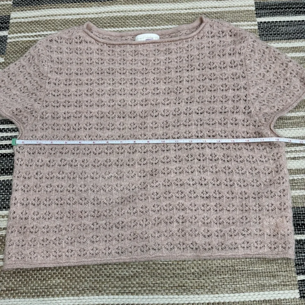 House Of Harlow 1960 2 Piece‎ Women's Sweater Skirt Large Pink Textured Knit